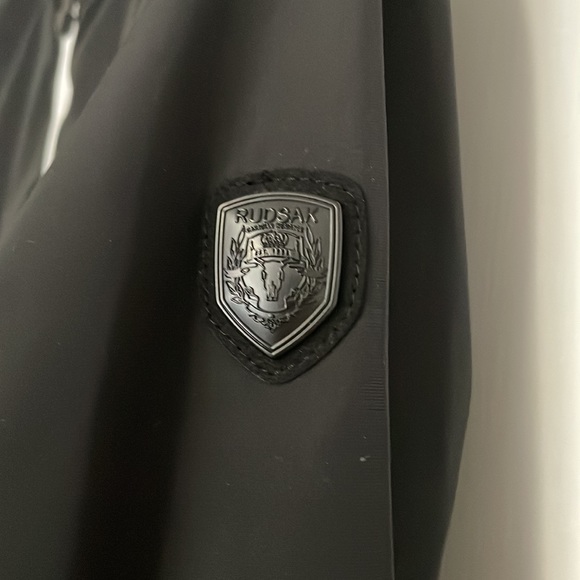 Rudsak windbreaker jacket white stripe hood Wyatt 9/10 NWT - Picture 7 of 9